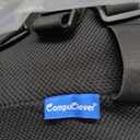 CompuClever Lumbar Support Pillow for Office Chair & Car Seat, Ergonomic Memory Foam Back Cushion with Dual Adjustable Straps, Breathable Mesh, Support for Long Sitting, Work, Driving & Gaming