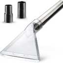 Universal Clear Vacuum Extraction Accessory Compatible with All Shop Vac Extractor with 1-7/8", 1-1/4" Adapters Wet Dry Vacuum Cleaner Attachments for Upholstery Carpet Cleaning Car Detailing (Large)