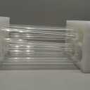 18 Pcs 2.5 W x 14 H Hurricane Candle Holder Bottomless Glass Cylinder Candleholder,Open Flame Candle Chimney Tube Cover,Bottomless Cylindrical Glass