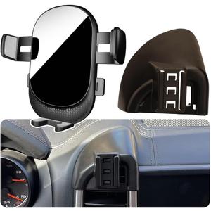 Car Phone Holder for Porsche Cayenne Auto Accessories [Only for 2017-2018 Cayenne] [Auto Lock Hands Free Cell Phone Mount Car fits for iPhone & All Smartphones]