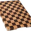 THETCHRY Cutting Boards for Kitchen, Checkered Cutting Board Upgraded, Acacia Wood Chopping Board with Juice Grooves & Handles, Large Butcher Block Serving Tray with Gift Box, 16.5" x 11.6" x 0.8"