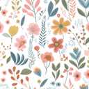 Colorful Floral Peel and Stick Wallpaper Leaf Vintage Contact Paper Cute White Floral Wall Paper Removable Wallpaper Self Adhesive for Cabinet Drawers Wall Decor 17.5''x393'' (Pink)