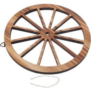 BESPORTBLE Vintage Wooden Wheel Wall Decor Rustic Art for Home Bar Garage Office Wooden Ornament (20X20X2CM) BESPORTBLE Vintage Wooden Wheel Wall Decor Rustic Art for Home Bar Garage Office Wooden Ornament (20X20X2CM)
