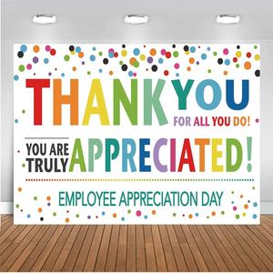 CHAIYA 8X6FT Thank You for All You Do Backdrop Congratulations Graduates Background Be Thankful to The Teacher Doctor Staff Decoration Banner Prom Backdrop for Senior Year Party