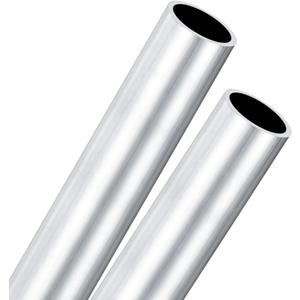M METERXITY 2-Pack 300mm 6063 Aluminum Round Tube, 29mm ID 35mm OD Seamless Aluminum Tubing for Construction/Machining/DIY Crafting, Metal Straight Pipe [1.14"x1.38"x12"]