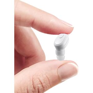 Single Bluetooth Wireless Earbud, Mini Invisible in-Ear Wireless Bluetooth Headphone 12 Hours Super Long Battery Life Suitable for Sports Work and Sleep - White