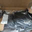 FYLICA Foldable Office Chair with PU Wheels and Smooth Armrest-Ergonomic Mesh Bouncing Back, Stackable Conference Room Chair, Office Guest & Reception & Meeting Chair (Black)