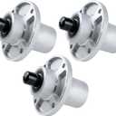 ILONPA 3 Pack 601804 Spindle Assembly Fits for Hustler Raptor SD Raptor Flip-Up BigDog C Series with 36" 42" 46" 48" 54" 60" inch Mower Deck, Replaces Spindle 607418