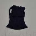 SUUKSESS Womens Square Neck Going Out Tank Tops Double Lined Summer Sleeveless Business Casual Shirt (X-Small, Navy)