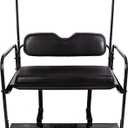 ECOTRIC Flip Folding Rear Back Seat Kit Compatible with 1995-Up EZGO TXT Golf Cart w/ roof support - You Will Receive 2 Packages
