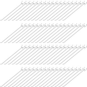 Funrous 100 Pack Peg Board Hooks Stainless Steel Pegboard Hooks Shelving Display Hanging Peg Board Holders for 1/8 and 1/4 Garage Storage Tools Organizer(12 inch)