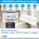 UPGRADED MAN63948504 Refrigerator Door Shelf Bin Compatible with LG Refrigerator Door Shelf Parts LMXS28626S LFXS26973S LFXC22526D MAN63948504 Kenmore LG Fridge Door Shelf Replacement Basket Shelves