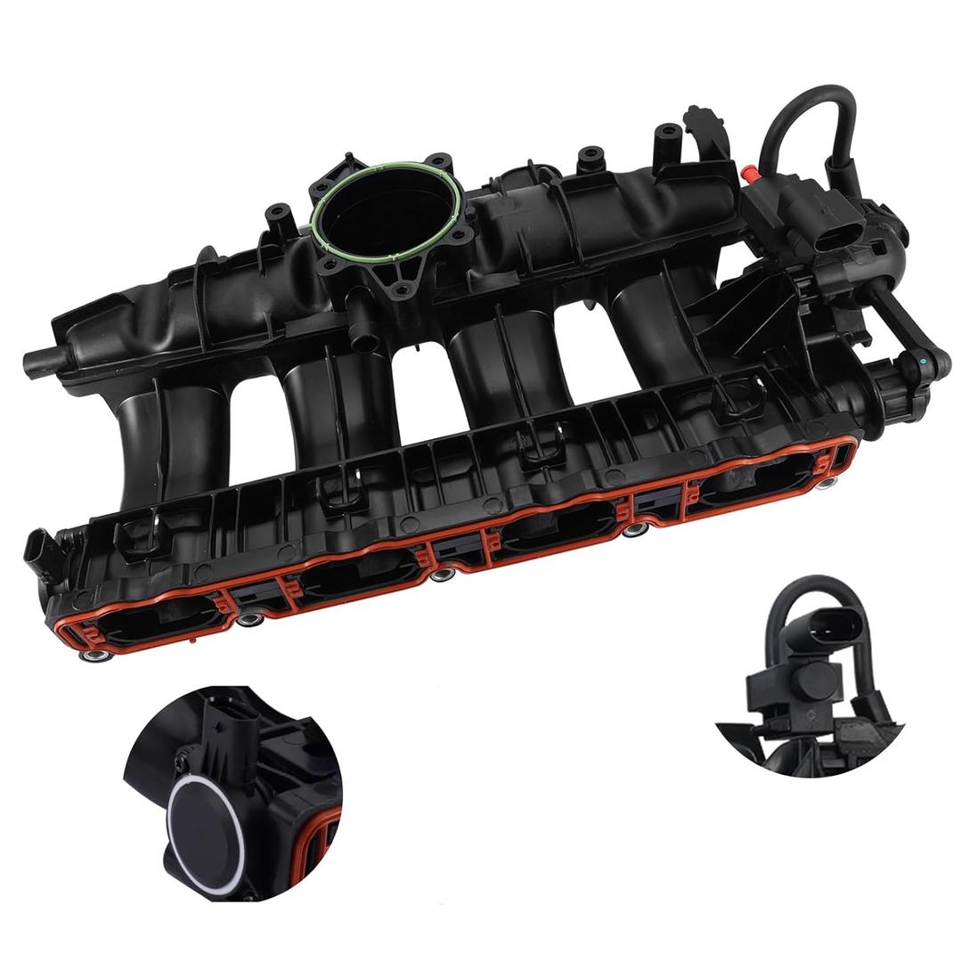 (OEM Parts) Intake Manifold Assembly with MAP Sensor for Audi A4/A4 Quattro 2009-2016,A5/A5 Quattro 2010-2014,A6/A6 Quattro 2012-2016,Q5 2011-2012 L4 2.0L,Replaces 06H133201AT 06H133201AN
