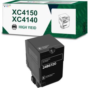 XC4150 XC4140 Black Toner Cartridge 24B6720 Toner Cartridge Compatible for Lexmark XC4140 XC4150 XC4143 XC4153 Printer.1-Pack