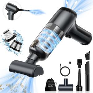 Mini car Vacuum Cleaner,3 in 1 Handheld Vacuum Cordless 12000Pa high Power dust Buster,2-Speed Portable Vacuum brushless Motor air Duster,Rechargeable Hand Vacuum Cleaner for car Home Keyboard