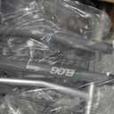 Delog Narrow Folding Walker for Seniors with Trigger Release and 5 Inches Wheels, Lightweight Supports Up to 350 lbs, Aluminum Folding Walker for Elderly, Handicapped and Disabled (Gray)