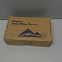 KeaBabies Baby Wrap Carrier - All in 1 Original Baby Carrier Newborn to Toddler Sling, Easy to Wear, Hands Free Bonding, Lightweight, Breathable Infant Wraps (Trendy Black) (One Size (Pack of 1))