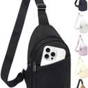MAXTOP Crossbody Bags for Women Men Lightweight Sling Bag Fanny Packs for Travel Casual Outdoors Gifts for Family Black