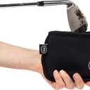 Golf Club Cleaner for Golf Bag, Clip-On Club Cleaner Pouch with Waffle Towel Interior, Wet Inside Dry Outside, Club Cleaner for Golf Bag Use On Course