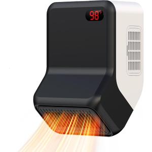 Pet Heater, Thermostat 300W/600W, Coverage up to 150 ft, Ambient 95102F, Anti-Chew Cord, Low-Noise, For Dog House/Chicken Coop/Cat/Rabbit (300W/600W)