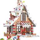 Christmas Gingerbread House Ornaments Building Set Toys, with Led Light, for Kids, Boys, Girls & Adults, Christmas Decorations for Tabletop & Home, Advent Calendar 2025 (1620 Pieces)