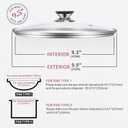 Tempered Glass Lid with Heat Resistant Handle,9.5"/24cm, Clear