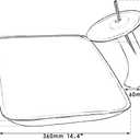 Tempered Glass Vessel Sink with Waterfall Faucet and Drain Combo 22 Inch Silver Rectangular Glass Bathroom Vessel Bathroom Sink Above Counter Silver Bowl Sink Rectangle for Bathroom, 22.4" L x 14.4" W x 3.6" D