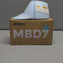 seenda Ergonomic Mouse Rechargeable, Multi-Device Connection2.4G&Type C, Vertical Wireless Mouse with Instant Desktop Return Key, Palm Rest, Anti-Slip Optical Mice for Mac OS, Windows, Blue