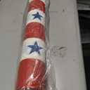 Fun Express Patriotic Red Plastic 100ft Tablecloth Roll - Disposable, Quick Cleanup - Rectangular, All-Season, 40x1200in, 2.45lbs