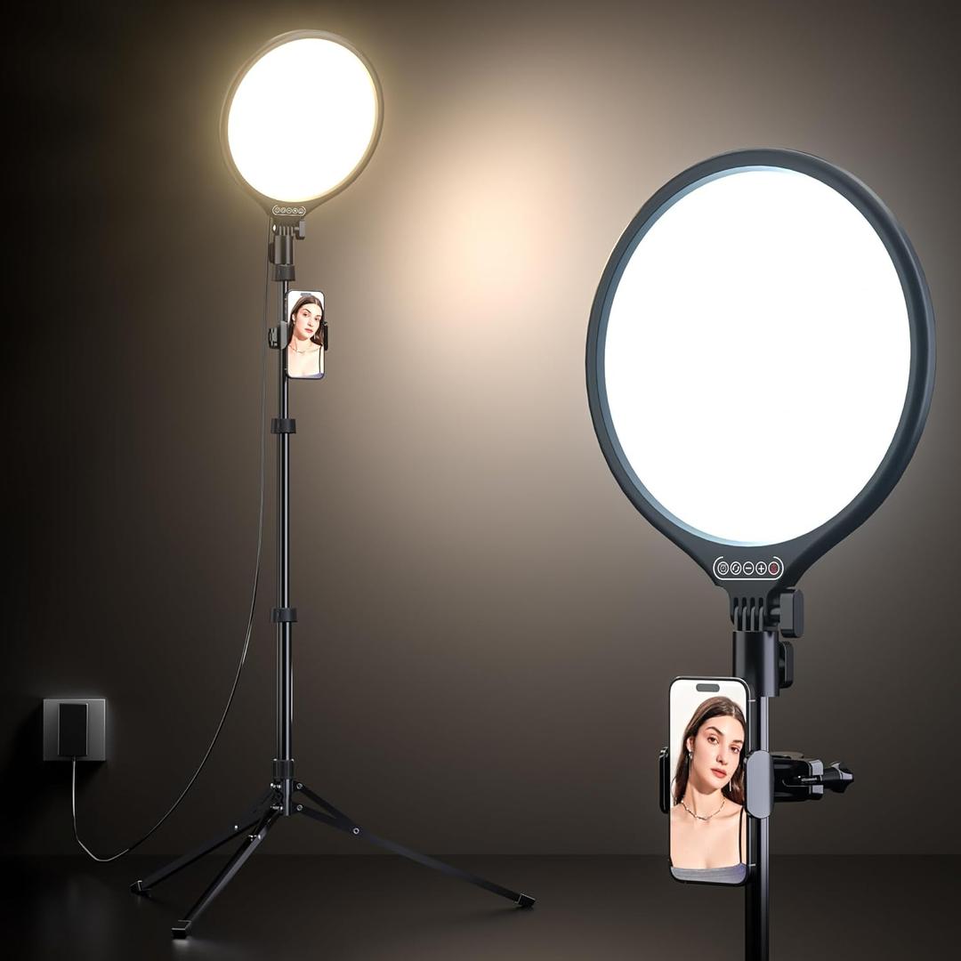 UBeesize 10" LED Light with 62" Tripod Stand, Phone Holder & Remote for iPhone, Video, TikTok, YouTube, Live Streaming, Makeup UBeesize 10" LED Light with 62" Tripod Stand, Phone Holder & Remote for iPhone, Video, TikTok, YouTube, Live Streaming, Makeup