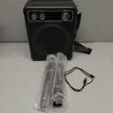 Karaoke Machine, Portable Bluetooth Karaoke Speaker with 2 Wireless Microphones, PA System for Adults Kids with LED Lights & Echo Adjustment, Supports TWS/TF/USB/AUX for Home Party (T03-2 MICS)