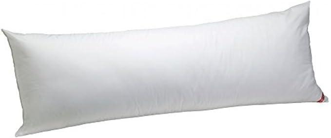 AllerEase 100% Cotton Allergy Medium Density Body Pillow, 20" x 54"-Breathable, Hypoallergenic Fiber Fill, Barrier Protection Against Household Allergens, Allergist Recommended, White