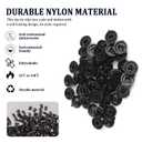 100PCS Car Nylon Universal Cable Tie Buckle with Pin & Button,Self-Locking Push Mount Zip Ties for Fixing Cables,Bumper on Vehicles,Car Accessories Zip Ties Rivet for Auto Fixing