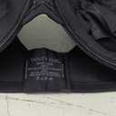Vanity Fair Beauty Back Bra Underwire Black Satin Padded Adjustable 36DD