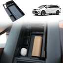 Center Console Organizer Tray Compatible with 2021-2025 Toyota Sienna, Armrest Box Secondary Storage Tray Coin Container for Sienna LE Limited Platinum SE XLE XSE