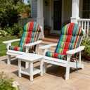Enipate Weather Resistant Adirondack Chair Cushions High Back Indoor Outdoor Patio Tufted Lounge Cushion Seat Pads