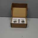 Antique Brass Passage Door Knobs Interior, Old Style Round Door Knob Antique Door Handle for Hallway Pantry Closet Door Knob (1 Pack Passage)