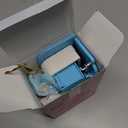 BABESIDE Mini Silicone Baby Dolls, 3 Inch Realistic Newborn Baby Doll Full Silicone Sleeping Little Baby Dolls Mini Real Life Baby Girl Miniature Baby with Bathroom Toy Set Accessories(Blue)