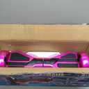 Starship Hoverboard with Bluetooth Speaker, Chrome Color Self Balancing Scooters with Science Fiction Design and 6.5 inch LED Wheels (Chrome Pink)