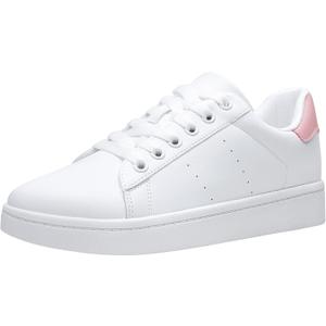Vepose Women's Casual Fashion Sneakers Memory Foam Cute Tennis Shoes Low Top Lace Up Comfortable Walking Footwear for Everyday Work Travel 8002, Size 8.5