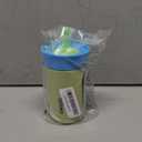 Owala Kids Insulation Stainless Steel Tumbler with Spill Resistant Flexible Straw, Easy to Clean, Kids Water Bottle, Great for Travel, Dishwasher Safe, 12 Oz, Blue and Light Green (Turtley Awesome)