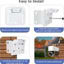 Corner Camera Mount Compatible with eufy SoloCam S340/E30/E42,eufy 4G LTE Cam S330,to Achieve a 270 Wider View of Exterior Wall Corner,Bracket for PTZ Camera Outdoor Indoor,Stainless Steel,2 PCS