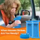 Hion Vomit Bags Disposable  200 Pack 1000ml Emesis Bags  Leak Resistant, Medical Grade, Portable  Perfect for Motion, Car & Aircraft Sickness, Pregnant Women