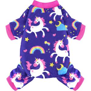 Dog Pajamas Soft Lightweight Dog Onesies Outfit Clothes for Medium Puppy Pjs for Pet Boys Girls Dogs Cats M (Back: 9",Chest: 13.7", Neck: 9")