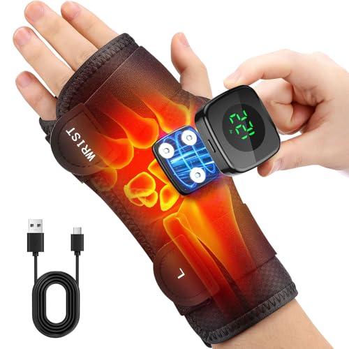 Wrist Heating Pad, Heated Wrist Wrap for Left Hand, Heated Wrist Brace for Men Woman, Corded and Cordless Heating Pad for Wrist