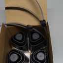 Fly Fans for Tables, Fly Fan Outdoor Indoor Keep Flies Away, Table Top Spinner with Holographic Blades, Flies Deterrent for Picnic, Restaurant, Party, Home, BBQ (4 Pack)