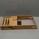 Yirilan Bathtub Trays for Tub,Bath Tray, Foldable Bathtub Caddy,Bamboo