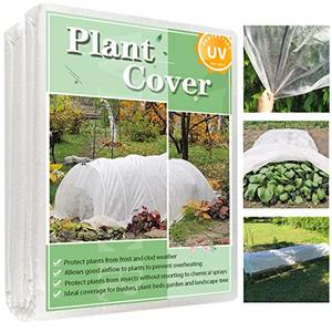 Hortifan Plant Covers Freeze Protection, 10FT x 30FT 0.9oz Reusable Floating Row Cover Plant Blankets Frost Cloth for Clod Winter Frost Sun Pest Protection