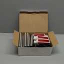 Macarrie 6 Pcs Solar Powered Driveway Markers Reflector Lights Landscape Driveway Reflectors on Poles for Snow Road Outdoor Yard(37 Inch,Red)