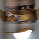 2 Cute Bird Table Lamps Combo,Rechargeable Cordless Lamp with 3 Color Temperature and Adjustable Brightness,Small Desk Lights for Bedroom Nightstand Bedside Table - Wood Tone